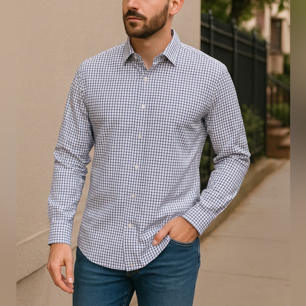 express men gingham shirt new sep sale